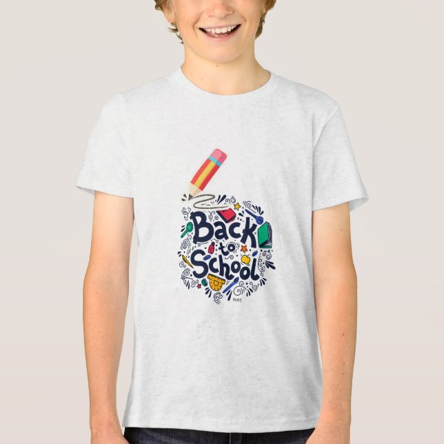 Camiseta Tri-blend Juvenil Bella+Canvas (Frente)