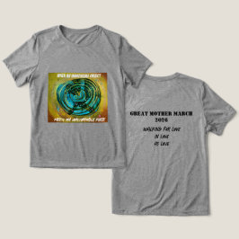 Camiseta Tri-Blend "Mãe Grandiosa Marcha 'Inparáve