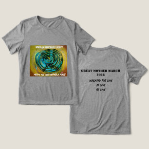 Camiseta Tri-Blend "Mãe Grandiosa Marcha 'Inparáve