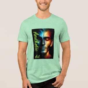Camiseta Tri-blend Masculina Bella+Canvas, Branca,