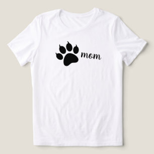 Camiseta Tri-Blend Minimalista de Mãe de Cachorro