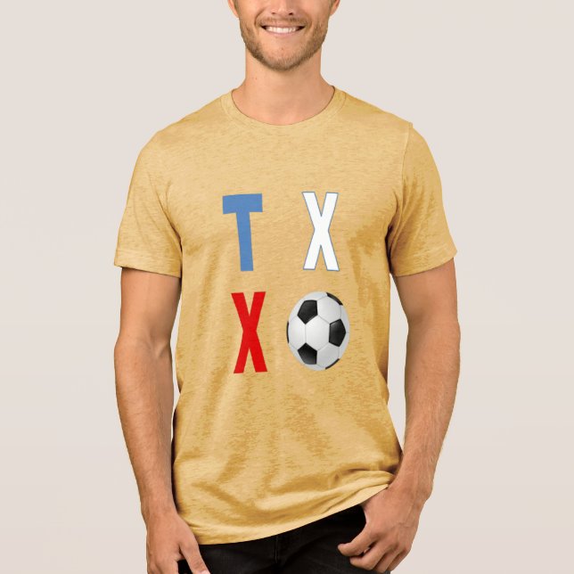 Camiseta Tri-blend mostarda TEXAS  SPORT  (Frente)