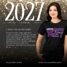 Camiseta Tri-Blend para Senhoras Seniores da Turma