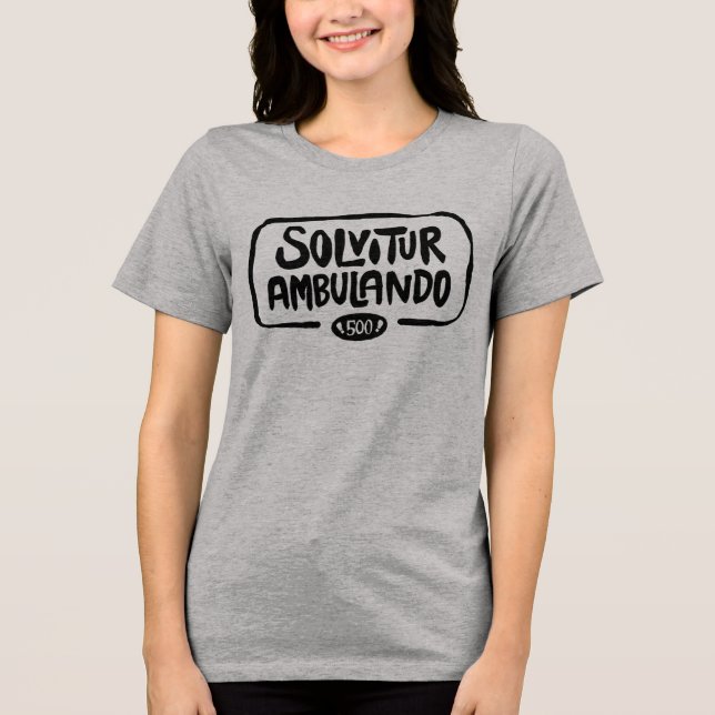 Camiseta Tri-Blend para Solvitur Ambulando  (Frente)
