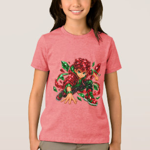 Camiseta Tri-blend, Pontos Brancos, Juvenil P