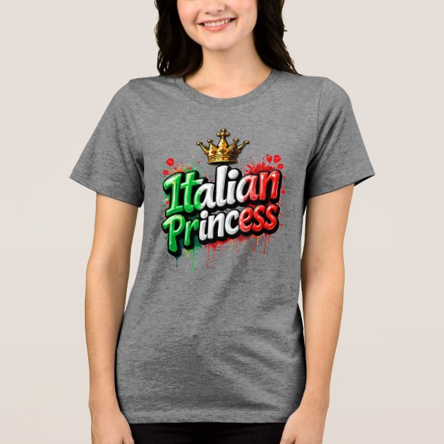 Camiseta Tri-Blend Princesa Italiana (Frente)