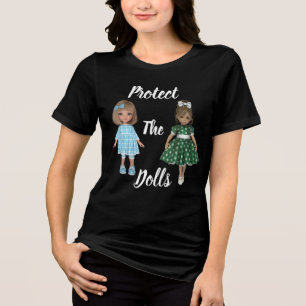 Camiseta Tri-Blend Proteja As Bonecas
