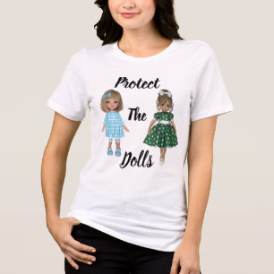 Camiseta Tri-Blend Proteja As Bonecas