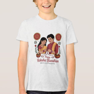 Camiseta Tri-blend Raksha Bandhan para Jovens