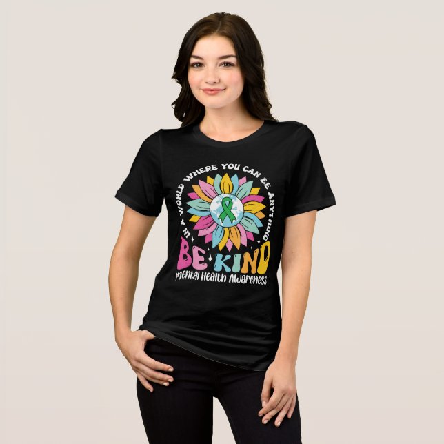 Camiseta Tri-Blend Seja Gentil (Frente Completa)