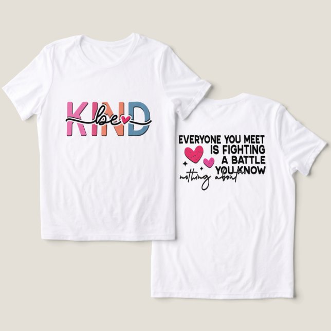 Camiseta Tri-Blend Seja Gentil (Design Frente e Verso)