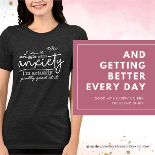 Camiseta Tri-blend Unisex Bom para Ansiedade