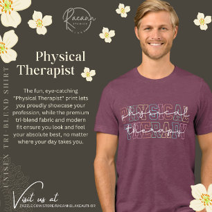Camiseta Tri-Blend Unisex para Fisioterapeuta