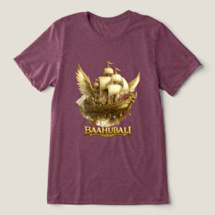 Camiseta Tri-Blenda Navio Voador Fantasia Dourada
