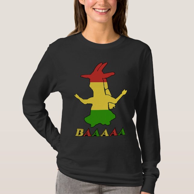 Camiseta Tri Color Rasta Goat (Frente)