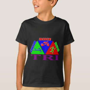 Camiseta TRI design da PIRÂMIDE do funcionamento da