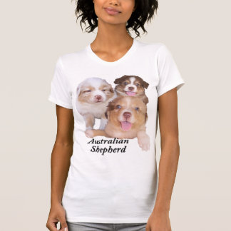 Camiseta Tri & filhotes de cachorro vermelhos vermelhos do