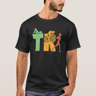 Camiseta Tri Vintage Triathlon Triathlete Sports Enthusiast