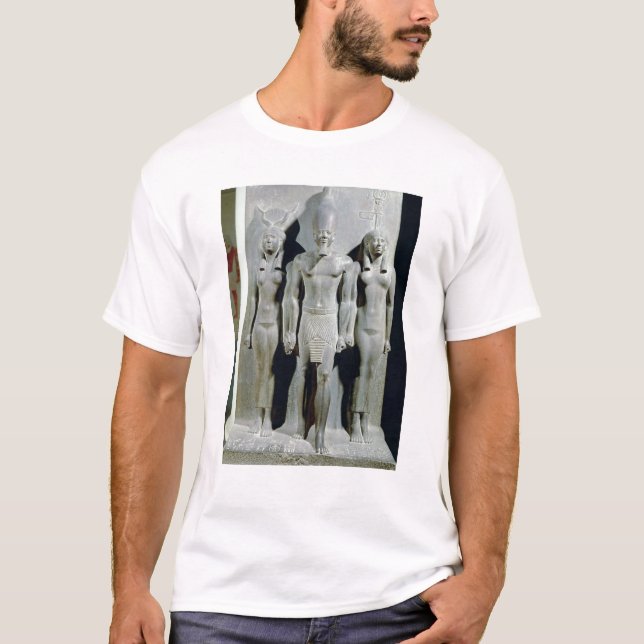 Camiseta Tríade de Menkaure com a deusa Hathor (Frente)