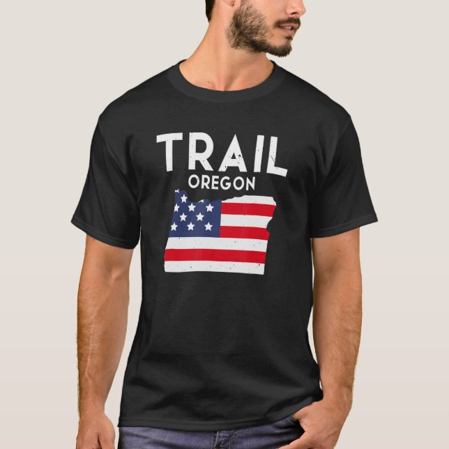 Camiseta Triail Oregon Estados Unidos State America Viagem  (Frente)