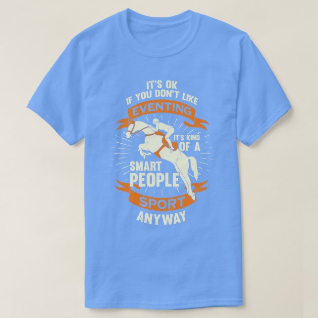 Camiseta Triais de Cavalo de Três Dias de Eventos, Presente (Frente do Design)