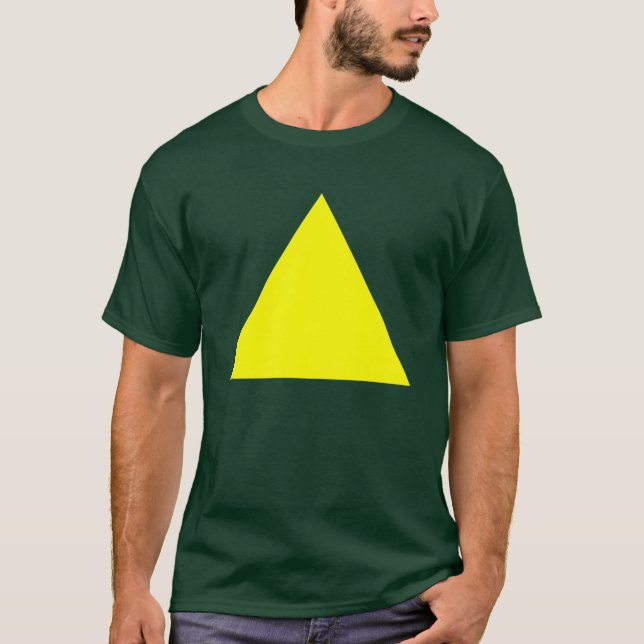 Camiseta Triângulo - Amarelo (Frente)