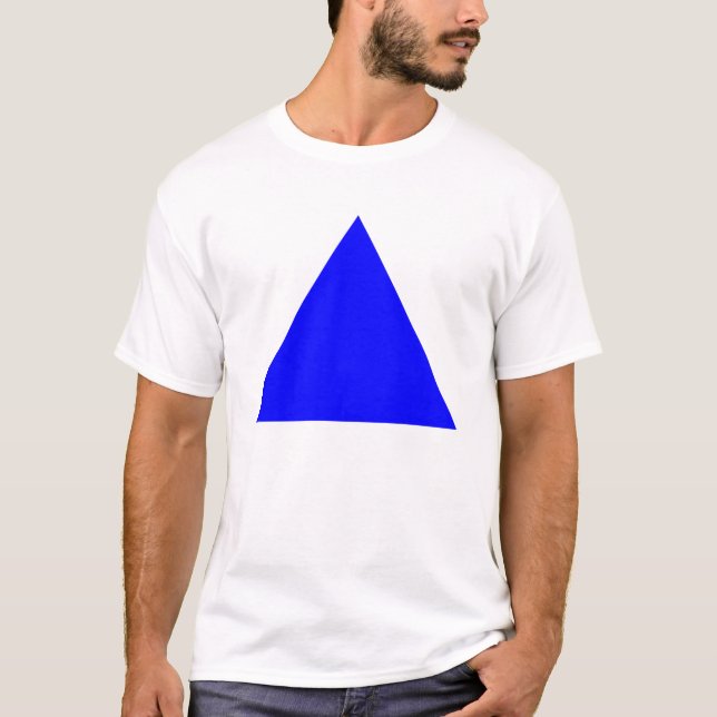 Camiseta Triângulo - Azul (Frente)