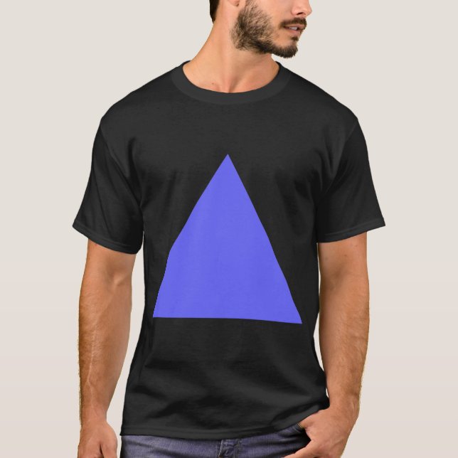 Camiseta Triângulo - Azul elétrico (Frente)