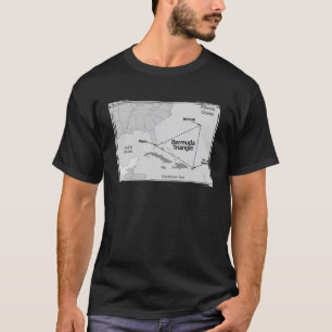 Camiseta Triângulo Bermudas Localização Triângulo Oceano Be