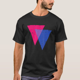 Camiseta Triângulo Bissexual Desfile Orgulho LGBTQ Grungy B