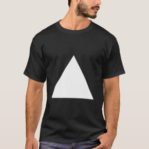 Camiseta triângulo branco