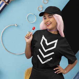 Camiseta Triângulo Chevron mínimo   Dose de sorriso em susp