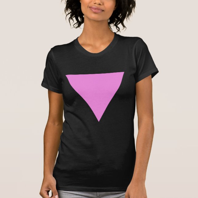 Camiseta Triângulo cor-de-rosa (Frente)