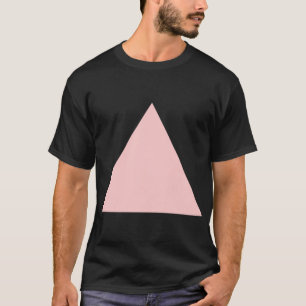 Camiseta Triângulo - Cor-de-rosa desbotada