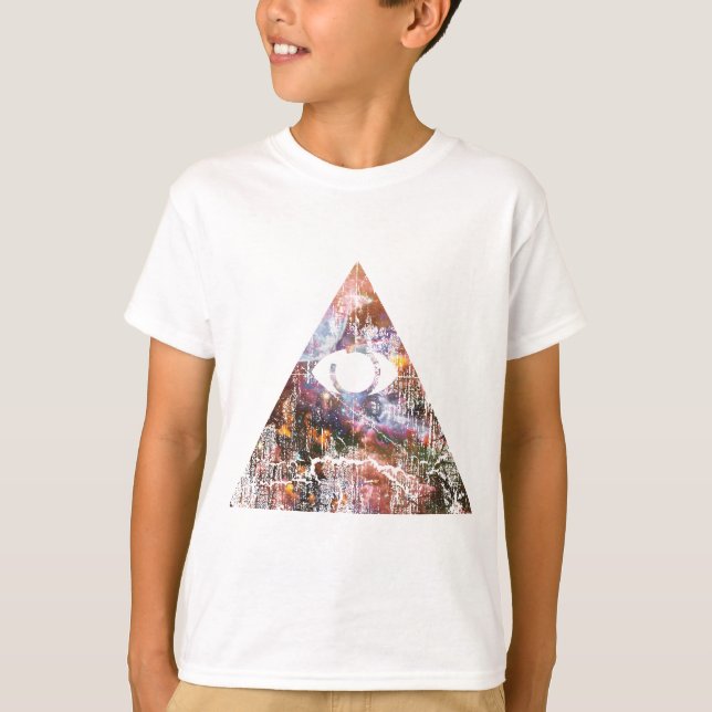 Camiseta Triângulo de Galáxia (Frente)