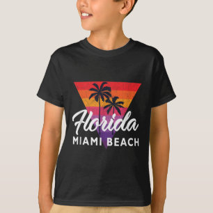 Camiseta Triângulo de Miami Beach Retro Miami Vintage 70s 8