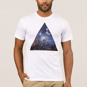 Camiseta triângulo do espaço do hipster
