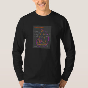Camiseta Triângulo do ouro e números Fibre