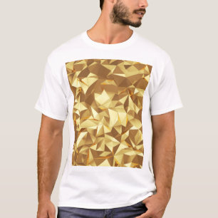 Camiseta Triângulo Dourado: Textura de fundo Abstrato.