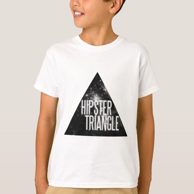 Camiseta Triângulo engraçado do Hipster (Frente)