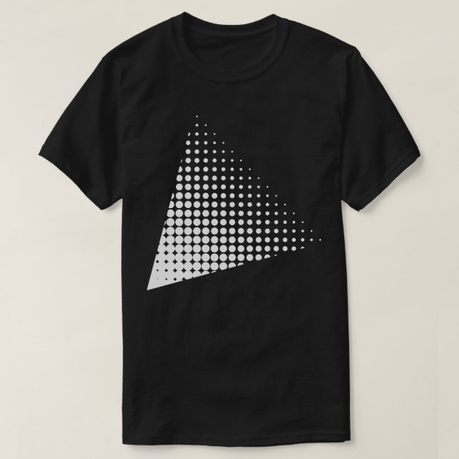 Camiseta triângulo geométrico raster (Frente do Design)