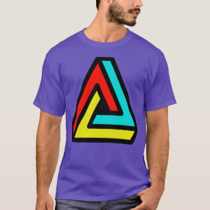 Camiseta Triângulo Impossível com Penrose 3D 1