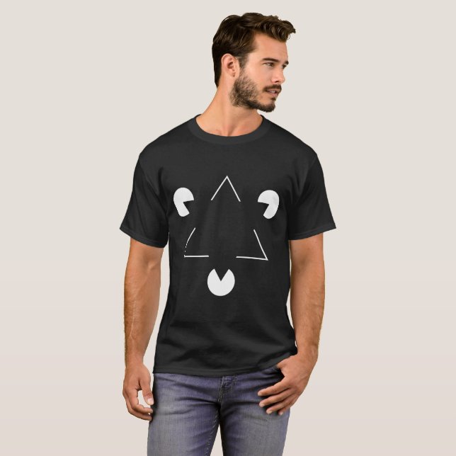 Camiseta Triângulo Kanizsa (Frente Completa)