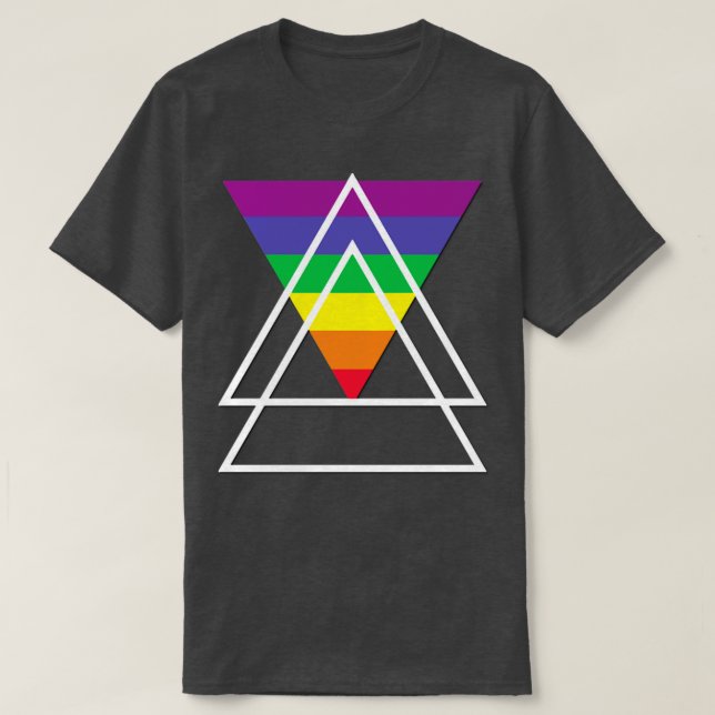 Camiseta Triângulo LGBT (Frente do Design)