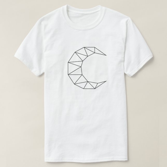 Camiseta Triângulo Moon art (Frente do Design)