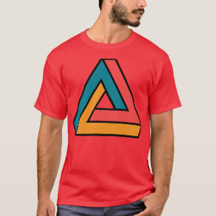 Camiseta Triângulo Penrose Colorida