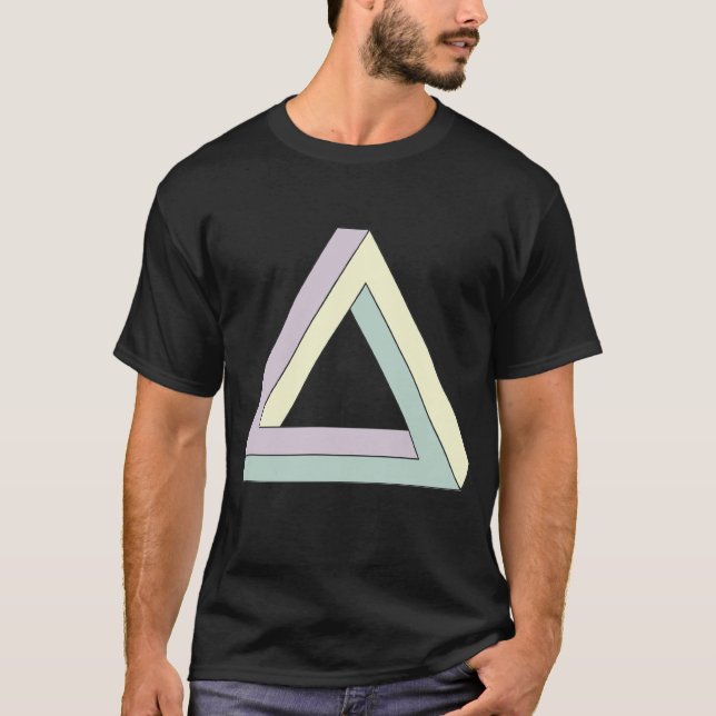 Camiseta Triângulo Penrose Impossível (Frente)