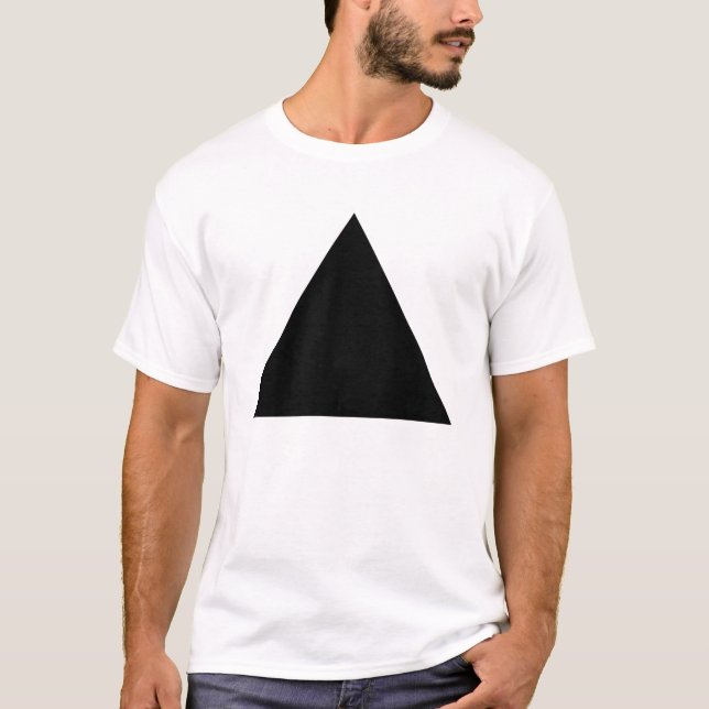 Camiseta Triângulo - preto (Frente)