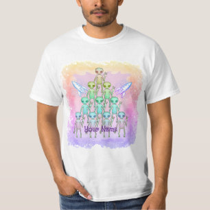 Camiseta Triângulo Rosa alienígena