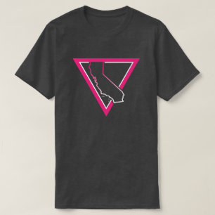 Camiseta triângulo rosa califórnia
